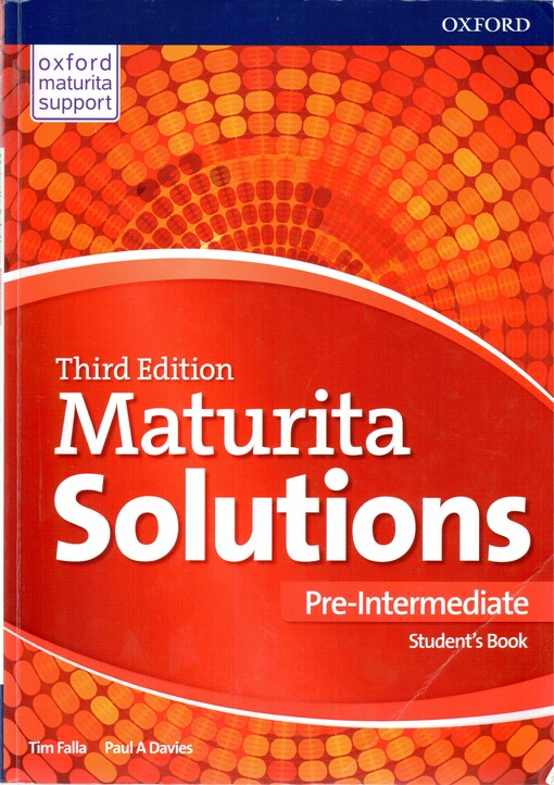 Maturita Solutions. Pre-intermediate. Student's book