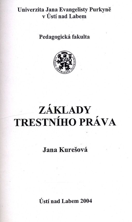 Základy trestního práva