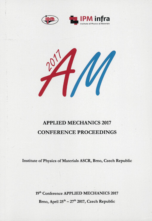 19th conference Applied Mechanics 2017
