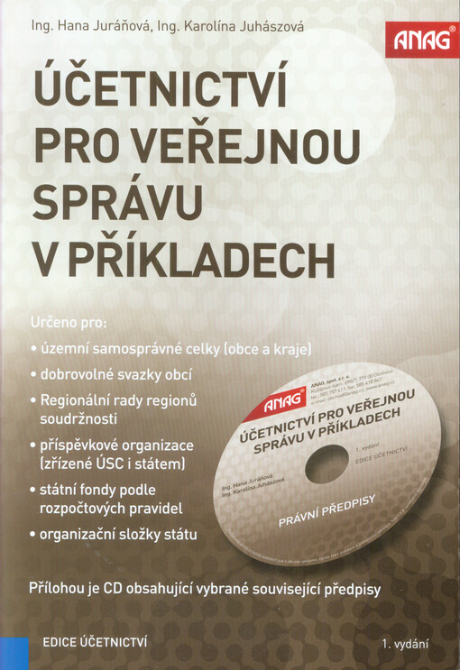 ANAG Účetnictví pro veřejnou správu v příkladech + CD