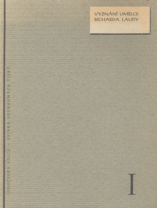 Vyznání umělce Richarda Laudy