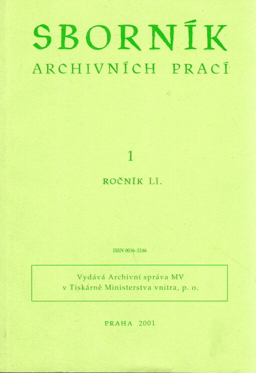 Sborník archivních prací