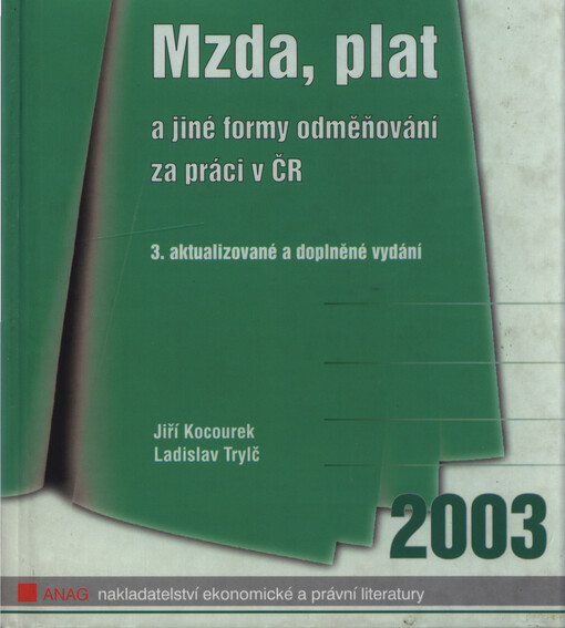 Mzda, plat a jiné formy odměňování za práci v ČR