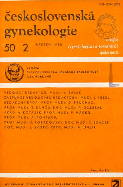 Československá gynaekologie : časopis Gynekologické a porodnické společnosti
