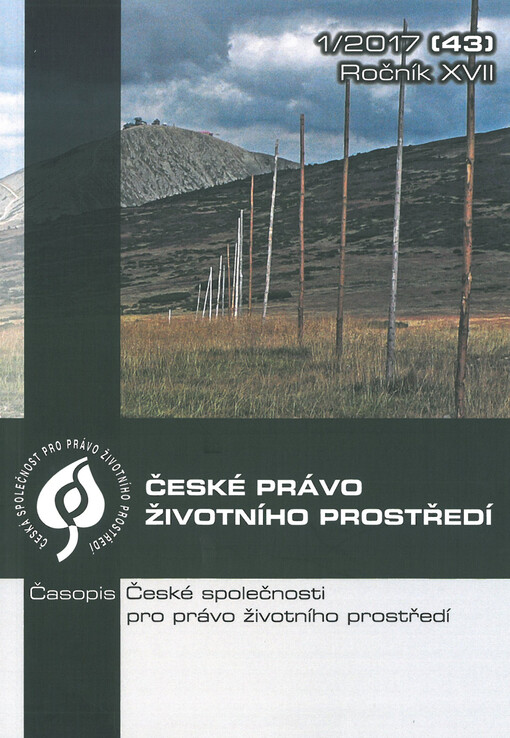 České právo životního prostředí : časopis České společnosti pro právo životního prostředí