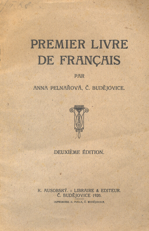 Premier livre de français
