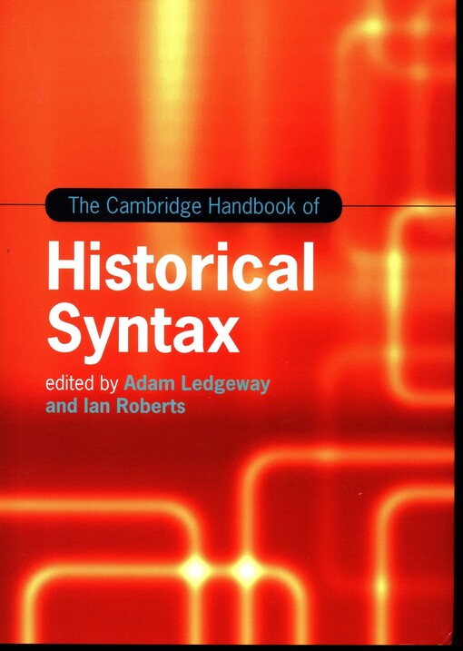 The Cambridge handbook of historical syntax