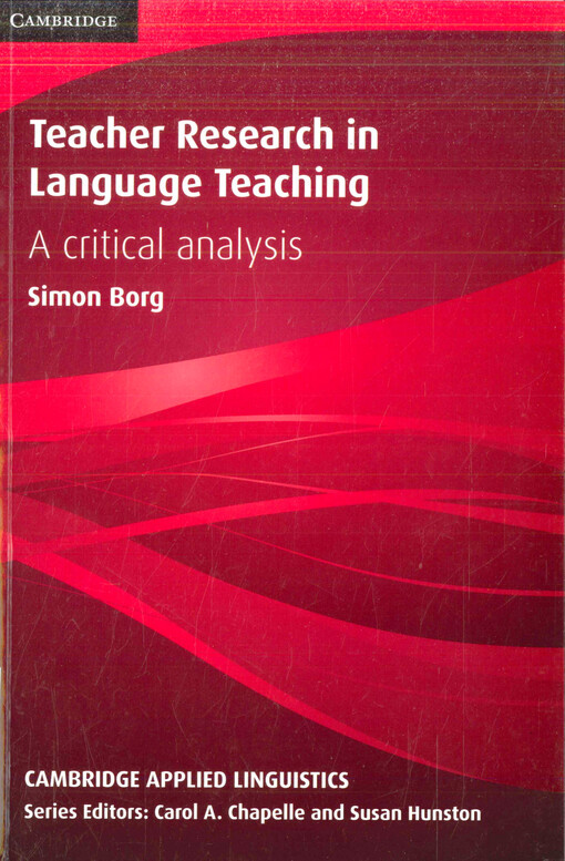 Teacher Research in Language Teaching PB - Borg, Simon