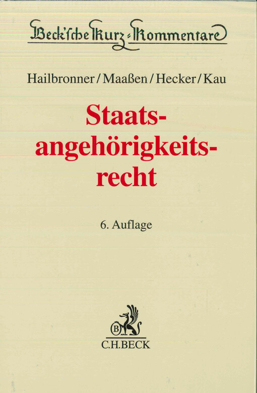 Staatsangehörigkeitsrecht