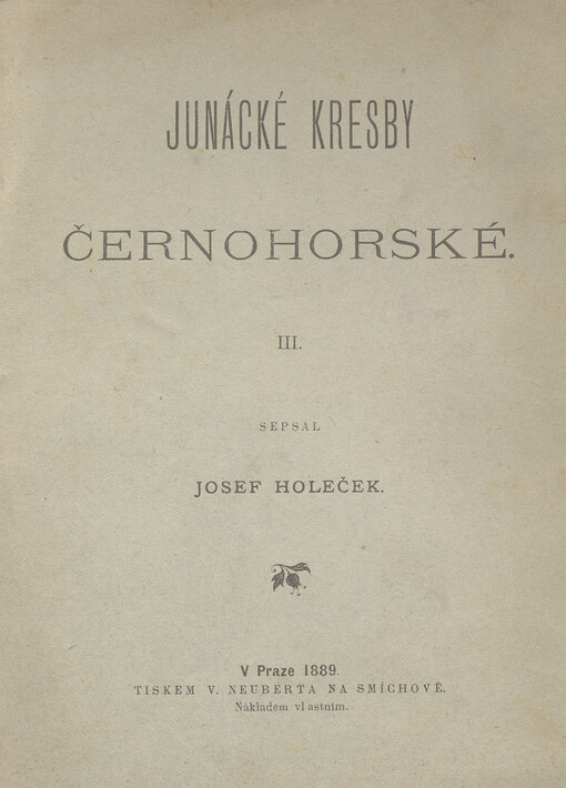 Junácké kresby černohorské. III