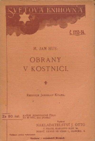 Obrany v Kostnici :(r. 1414-1415) : Obran Husových svazek třetí