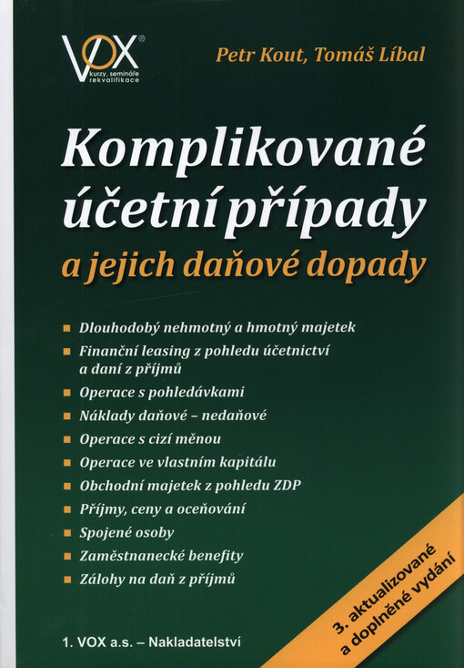 Komplikované účetní případy a jejich daňové dopady