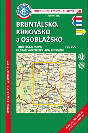 Bruntálsko, Krnovsko a Osoblažsko turistická mapa