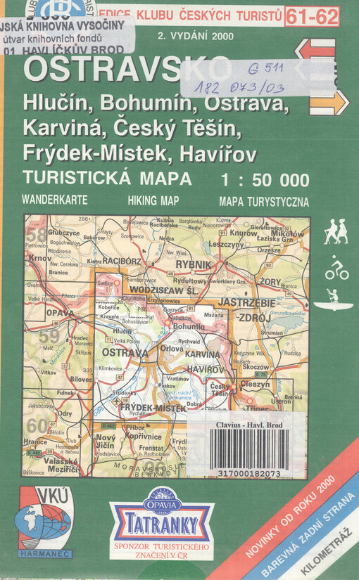 OstravskoHlučín, Bohumín, Ostrava, Karviná, Český Těšín, Frýdek-Místek, Havířov