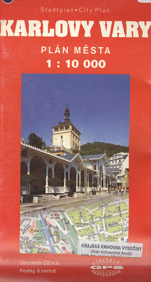 Karlovy Vary plán města 1:10^000