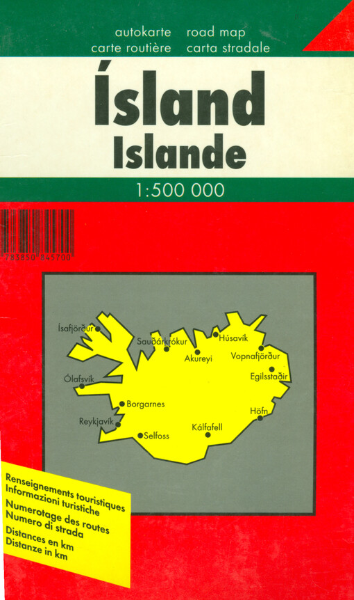 Islandautokarte = Iceland = = Ísland = Islande