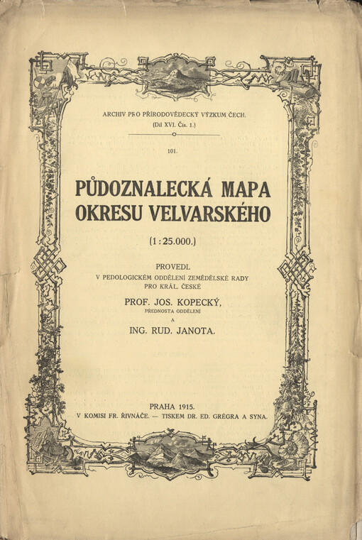 Půdoznalecká mapa okresu velvarského :(1:25 000)