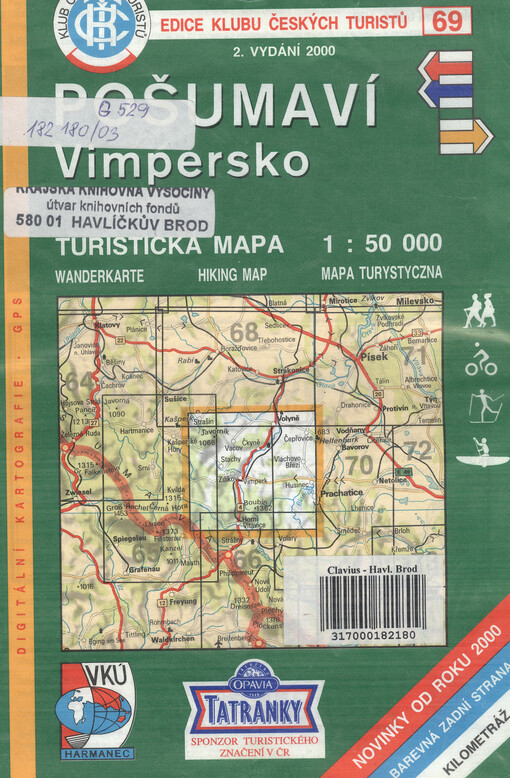 PošumavíVimpersko : turistická mapa 1:50^000