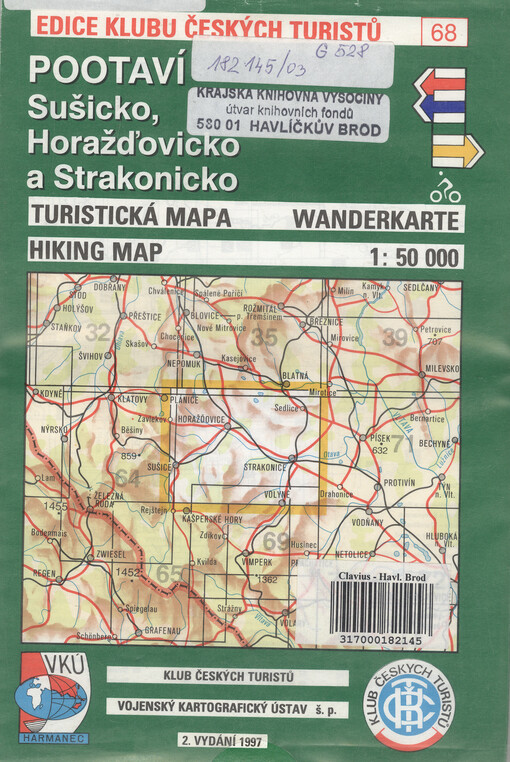 PootavíSušicko, Horažďovicko a Strakonicko : turistická mapa
