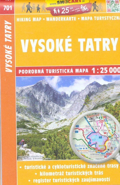 Vysoké Tatry : podrobná turistická mapa 1: 25 000