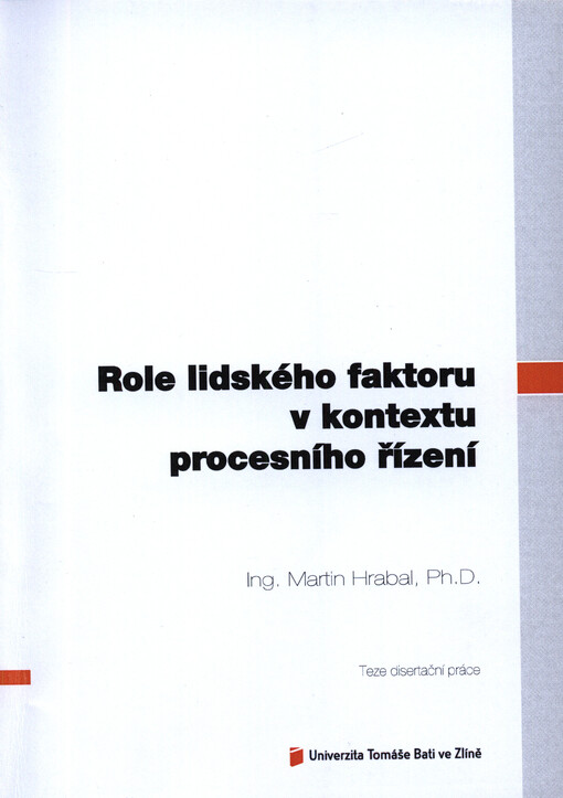 Role lidského faktoru v kontextu procesního řízení