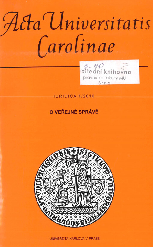 Acta Universitatis Carolinae. Iuridica