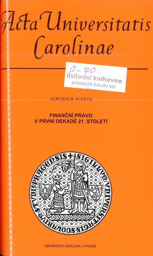 Acta Universitatis Carolinae. Iuridica