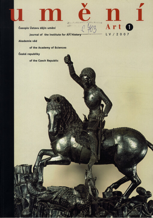 Umění : časopis Kabinetu pro theorii a dějiny umění Československé akademie věd