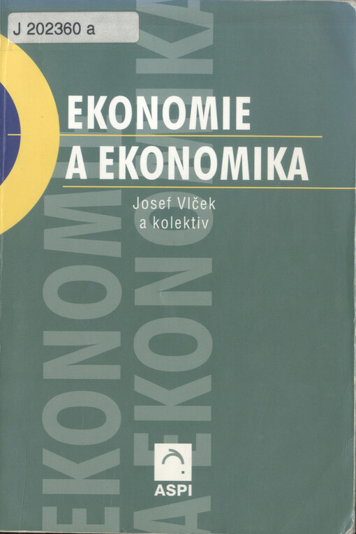 Ekonomie a ekonomika