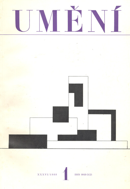 Umění : časopis Kabinetu pro theorii a dějiny umění Československé akademie věd