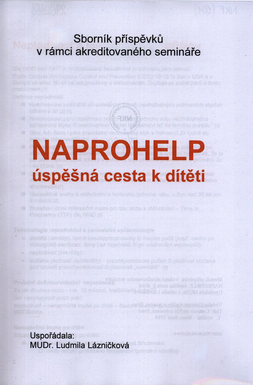 NAPROHELP : úspěšná cesta k dítěti : sborník příspěvků v rámci akreditovaného semináře