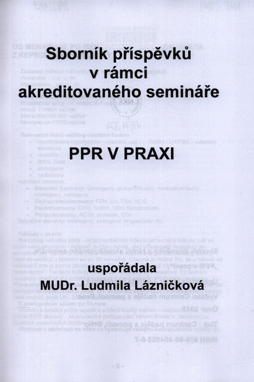 PPR v praxi : sborník příspěvků v rámci akreditovaného semináře