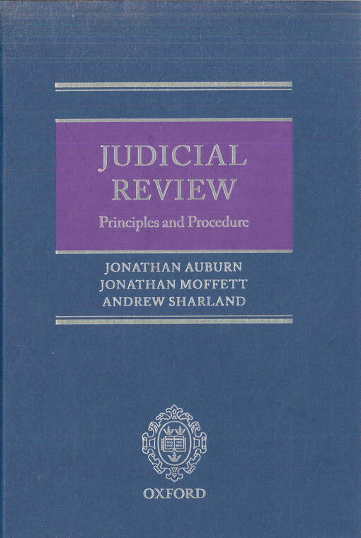 Judicial review :principles and procedure