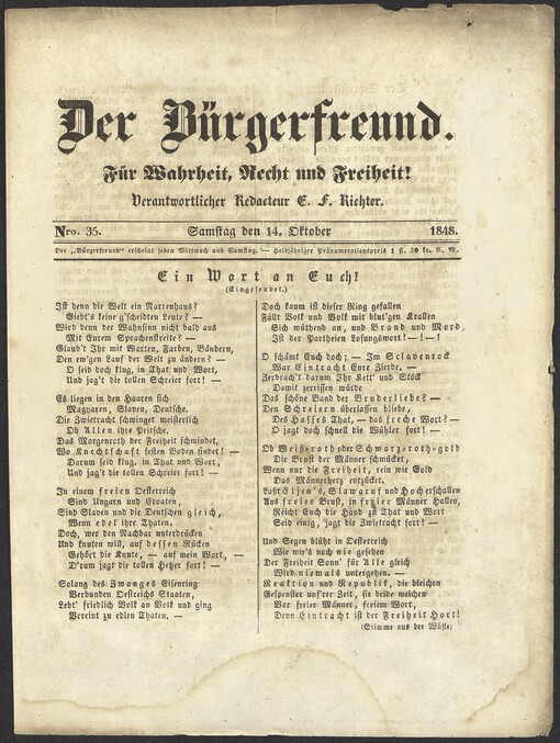Der Bürgerfreund :für Wahrheit, Recht und Freiheit!