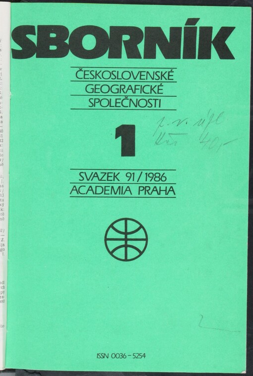 Sborník České geografické společnosti