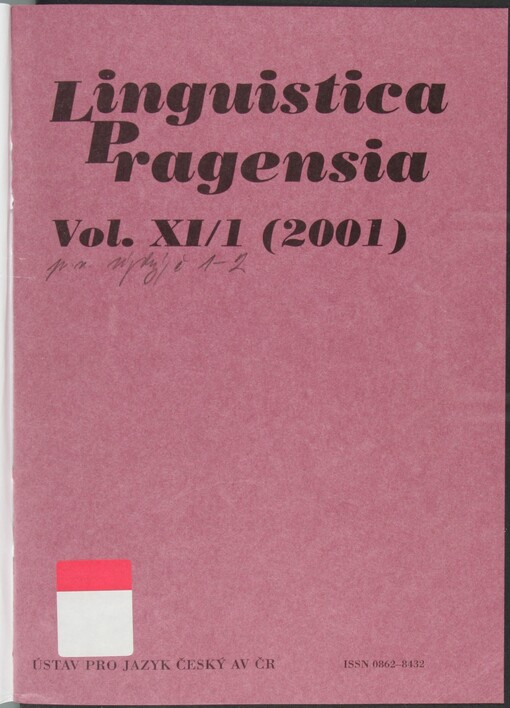 Linguistica Pragensia