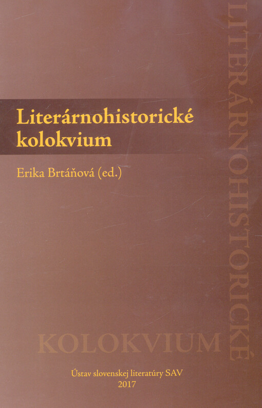 Literárnohistorické kolokvium : III. Barok