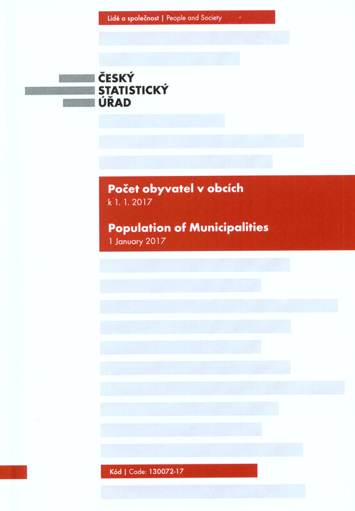 Počet obyvatel v obcích České republiky s promítnutím územních změn k ...