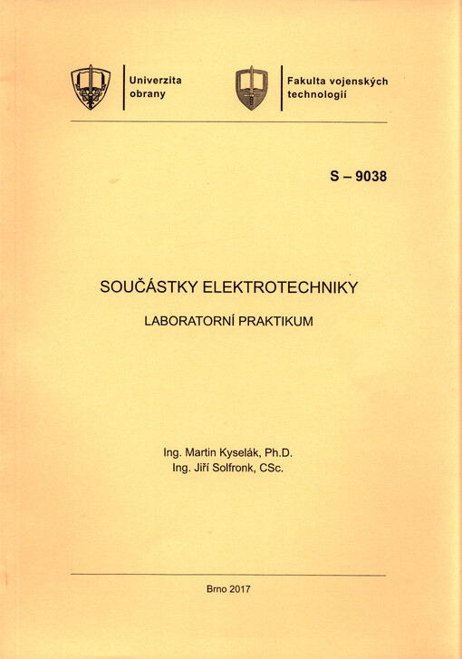 Součástky elektrotechniky : laboratorní praktikum