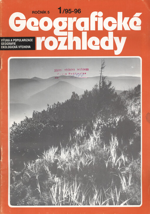 Geografické rozhledy : časopis pro výuku a popularizaci geografie