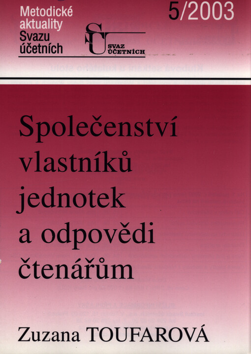 Společenství vlastníků jednotek a odpovědi čtenářům