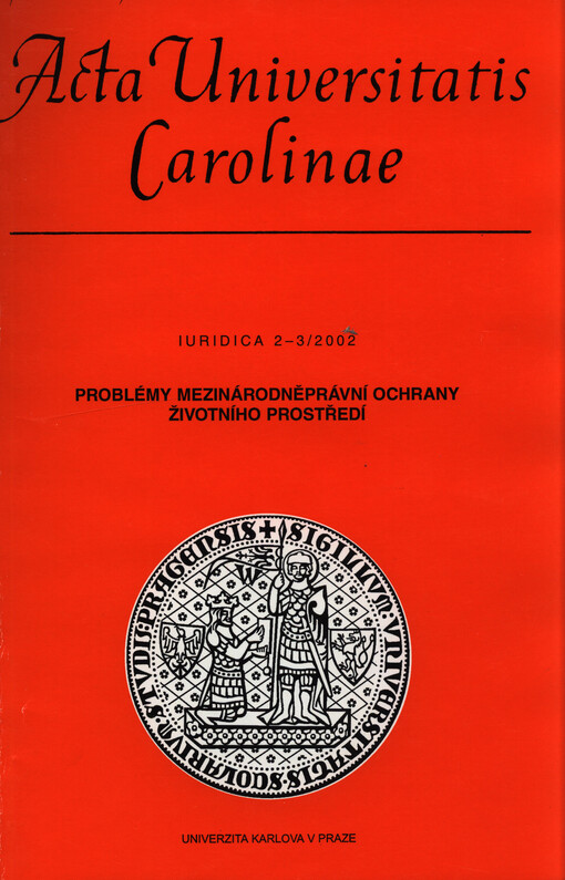 Problémy mezinárodněprávní ochrany životního prostředí
