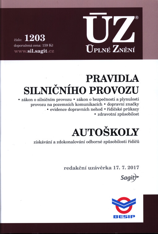 Pravidla silničního provozu, Autoškoly. ÚZ 1203