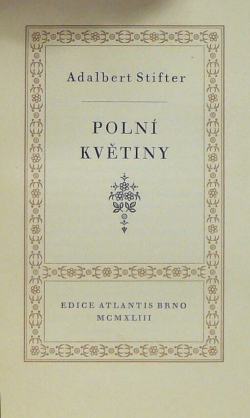 Polní květiny =[Feldblumen]