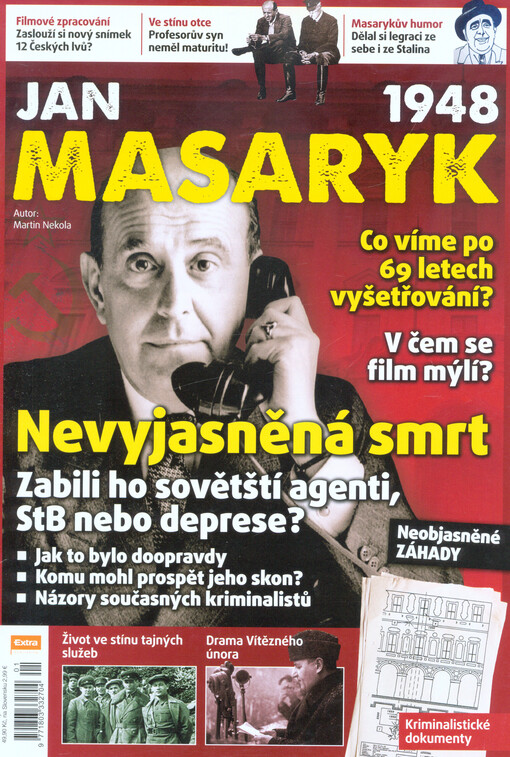 Jan Masaryk : nevyjasněná smrt