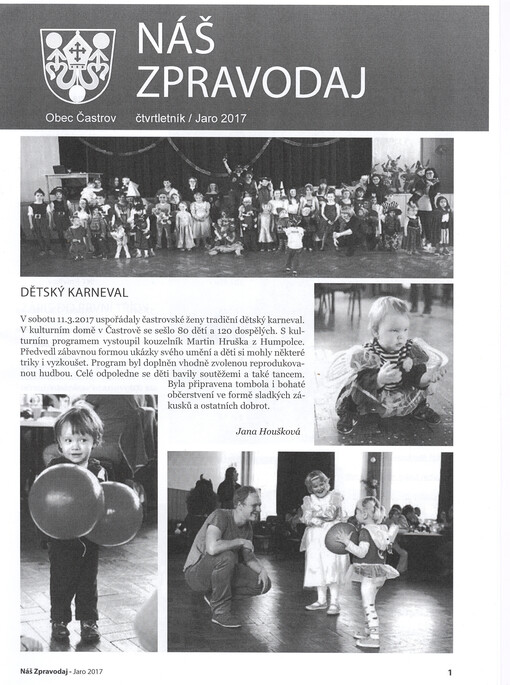 Náš zpravodaj obecního úřadu Častrov