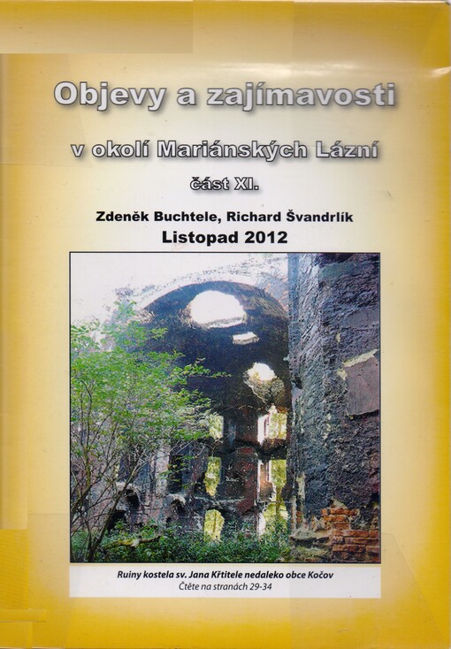 Objevy a zajímavosti v okolí Mariánských Lázní, sv. 11