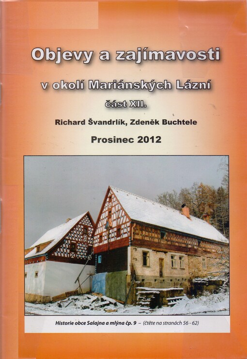 Objevy a zajímavosti v okolí Mariánských Lázní, sv. 12