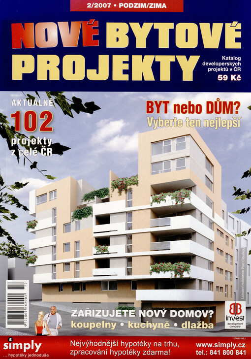 Nové bytové projekty : katalog developerských projektů v ČR