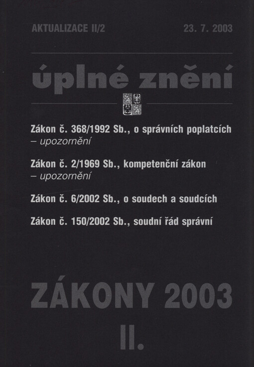 Zákony 2003